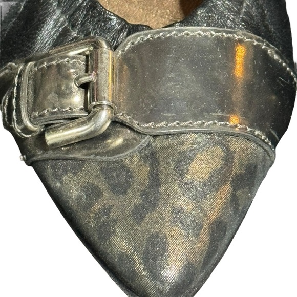 AGL Attilio Giusti Leombruni Womens Ballet Flats Size 37.5 Pewter Silver Cap Toe - Picture 4 of 8